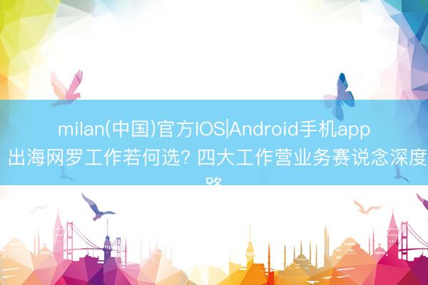 milan(中国)官方IOS|Android手机app下载 出海网罗工作若何选? 四大工作营业务赛说念深度领路